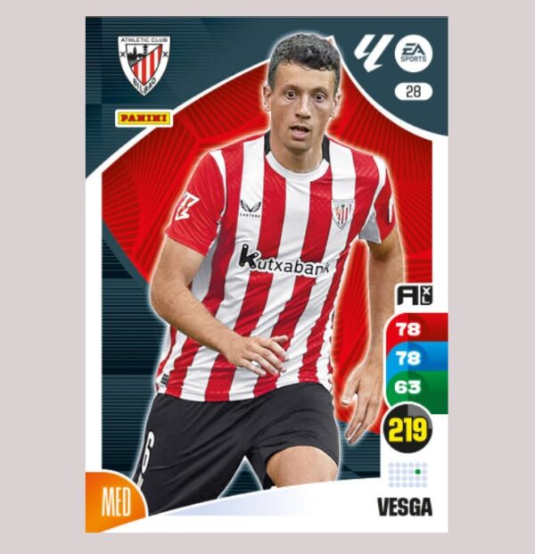 VESGA – Athletic Club Bilbao – Nº28 – Adrenalyn XL 24 25 – Panini