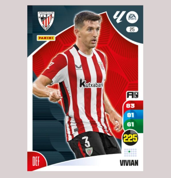 VIVIAN – Athletic Club Bilbao – Nº25 – Adrenalyn XL 24 25 – Panini