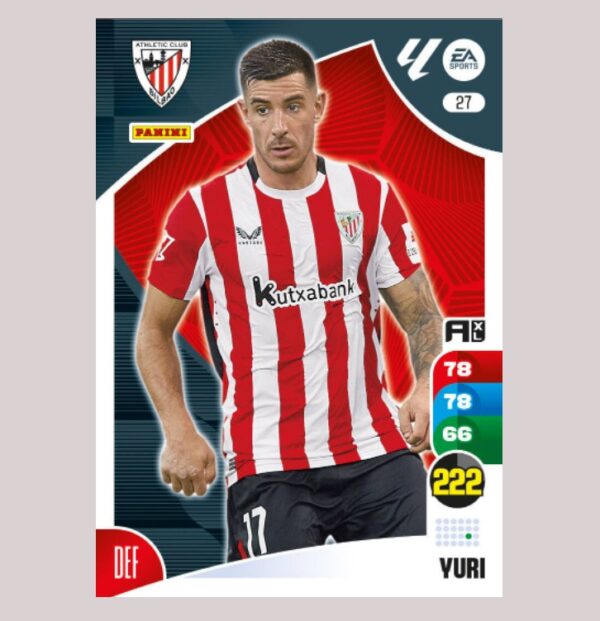 YURI – Athletic Club Bilbao – Nº27 – Adrenalyn XL 24 25 – Panini