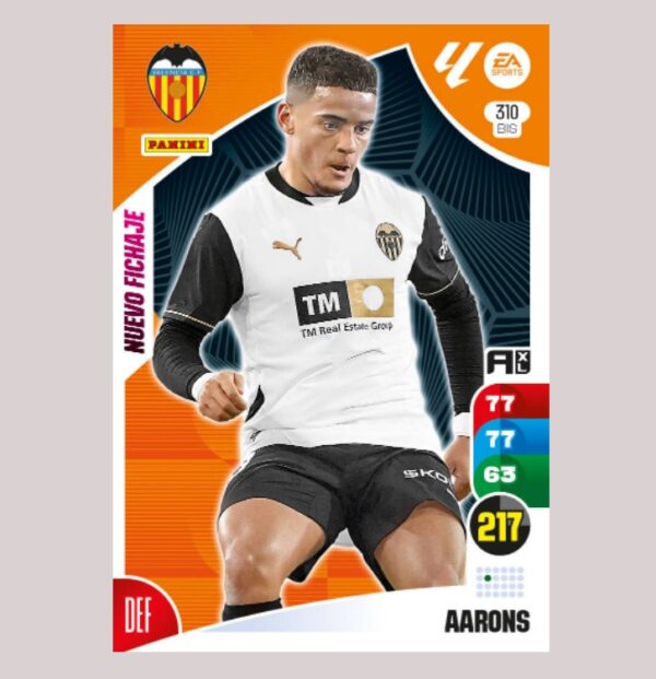 AARONS - Valencia CF - Nº310 BIS - Adrenalyn XL 24/25 - Panini