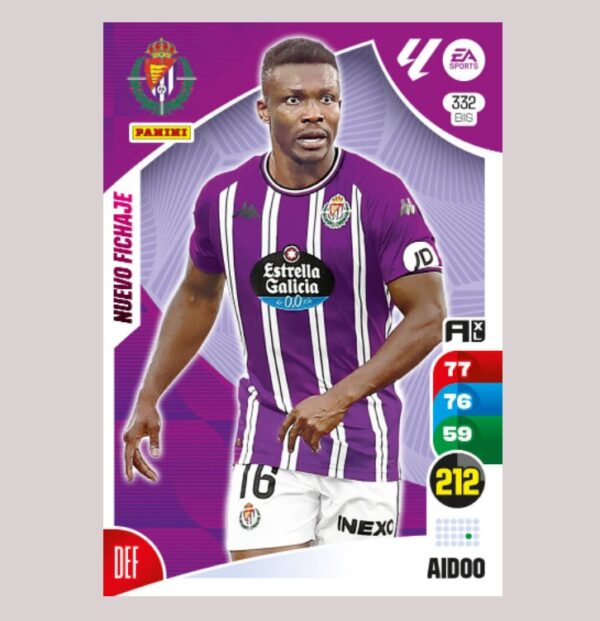 AIDOO - Real Valladolid CF - Nº332 BIS - Adrenalyn XL 24/25 - Panini