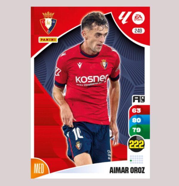 AIMAR OROZ - CA Osasuna - Nº249 - Adrenalyn XL 24/25 - Panini