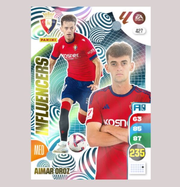 AIMAR OROZ - INFLUENCERS - CA Osasuna - Nº427 - Adrenalyn XL 24/25 - Panini