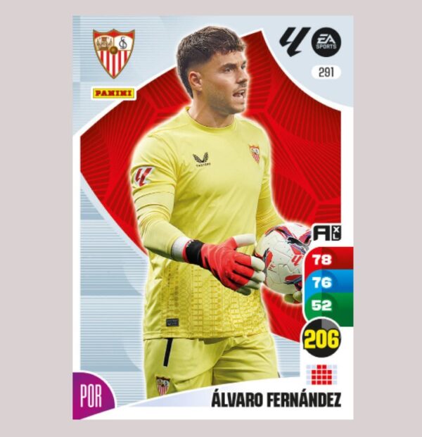 ÁLVARO FERNÁNDEZ - Sevilla FC - Nº291 - Adrenalyn XL 24/25 - Panini