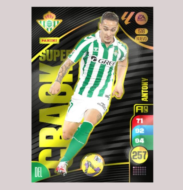 ANTONY - SUPER CRACK - Real Betis - Nº516 - Adrenalyn XL 24/25 - Panini