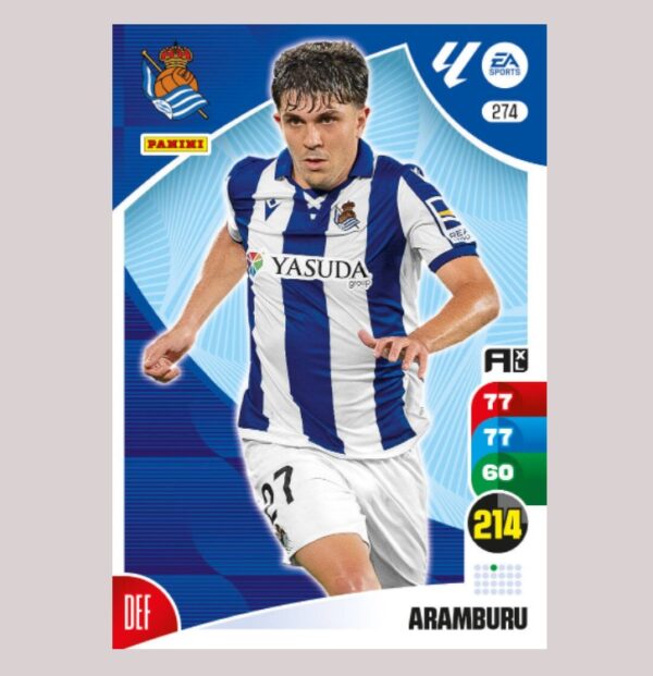 ARAMBURU - Real Sociedad - Nº274 - Adrenalyn XL 24/25 - Panini