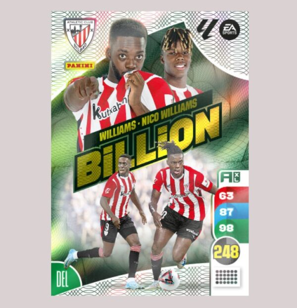 ATHLETIC CLUB BILBAO - BILLION - Williams / Nico Williams - Adrenalyn XL 24/25 - Panini