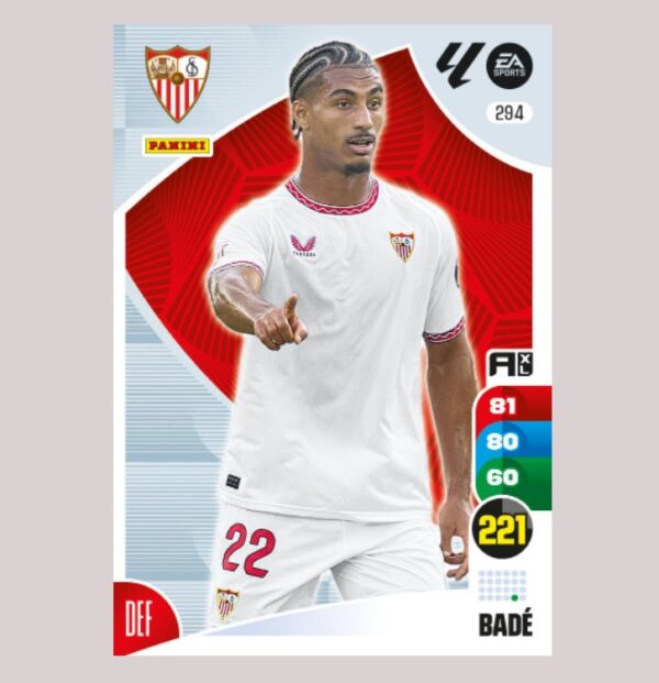 BADÉ - Sevilla FC - Nº294 - Adrenalyn XL 24/25 - Panini