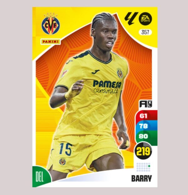 BARRY - Villarreal CF - Nº357 - Adrenalyn XL 24/25 - Panini