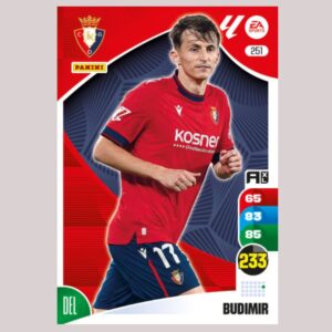 BUDIMIR - CA Osasuna - Nº251 - Adrenalyn XL 24/25 - Panini