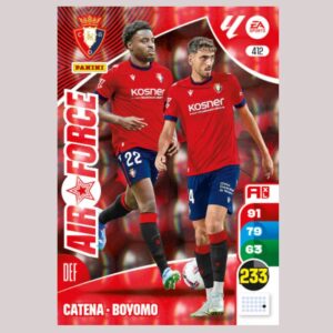 CA OSASUNA - AIR FORCE - Catena / Boyomo - Nº412 - Adrenalyn XL 24/25 - Panini