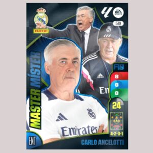 CARLO ANCELOTTI - MASTER MÍSTER - Real Madrid - Nº519 - Adrenalyn XL 24/25 - Panini