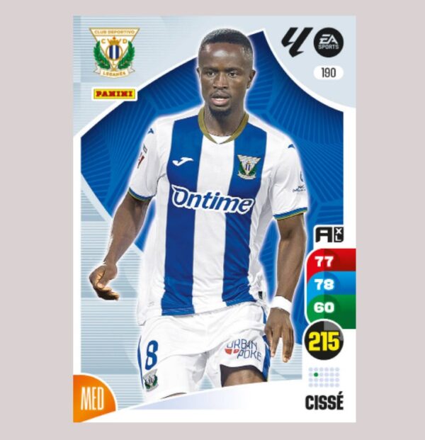 CISSÉ - CD Leganés - Nº190 - Adrenalyn XL 24 25 - Panini