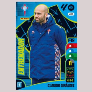 CLAUDIO GIRÁLDEZ - ENTRENADOR - RC Celta - Nº484 - Adrenalyn XL 24/25 - Panini