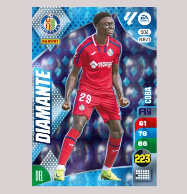 COBA - DIAMANTE - Getafe CF - Nº504 - Adrenalyn XL 24/25 - Panini