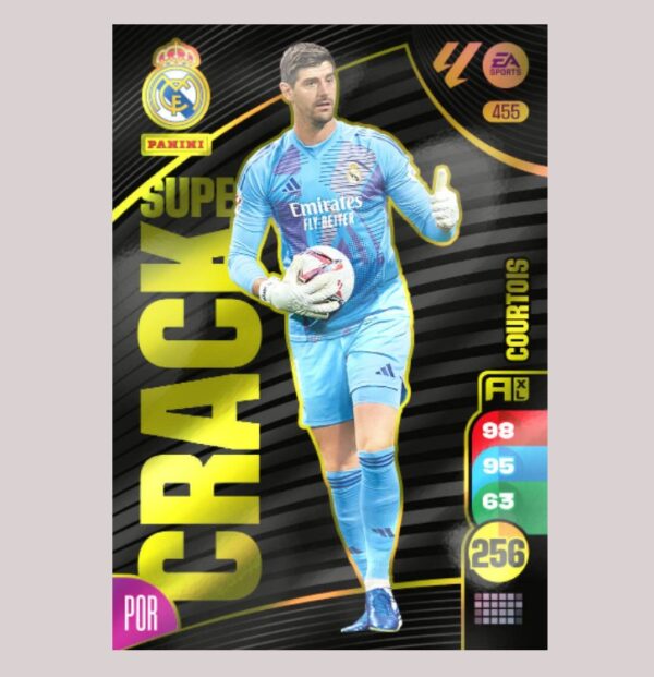 COURTOIS - SUPER CRACK - Real Madrid - Nº455 - Adrenalyn XL 24/25 - Panini