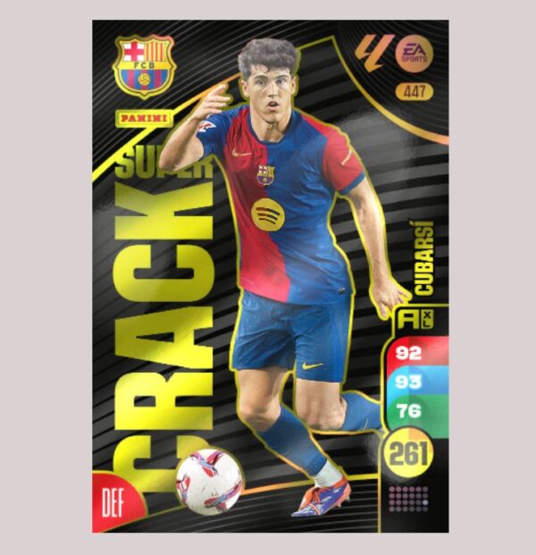 CUBARSÍ - SUPER CRACK - FC Barcelona - Nº447 - Adrenalyn XL 24/25 - Panini