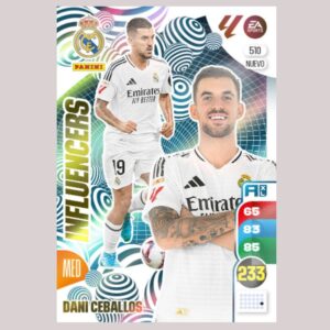 DANI CEBALLOS - INFLUENCERS - Real Madrid - Nº510 - Adrenalyn XL 24/25 - Panini