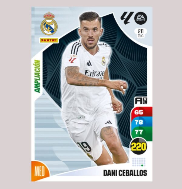 DANI CEBALLOS - Real Madrid - Nº211 BIS - Adrenalyn XL 24/25 - Panini