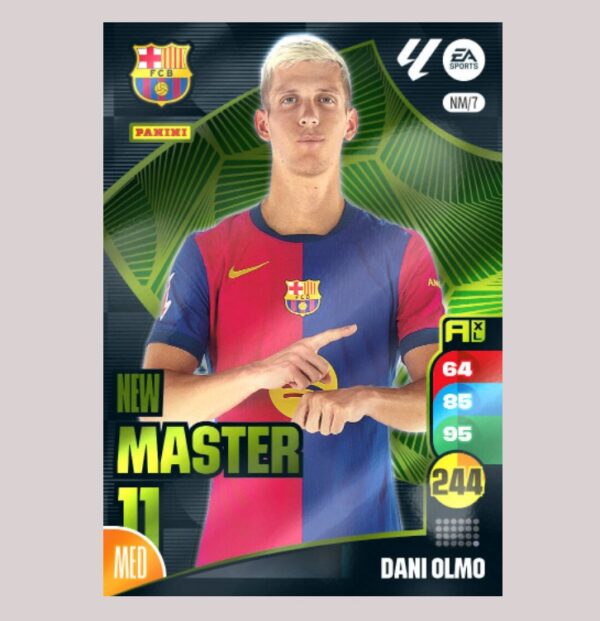 DANI OLMO - NEW MASTER 11 - FC Barcelona - NM/7 - Adrenalyn XL 24/25 - Panini