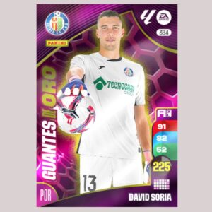DAVID SORIA - GUANTES DE ORO - Getafe CF - Nº384 - Adrenalyn XL 24/25 - Panini