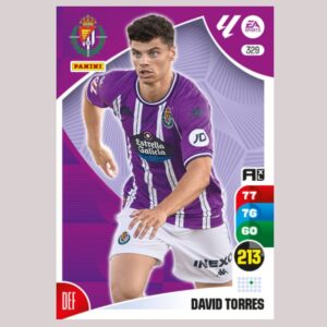 DAVID TORRES - Real Valladolid CF - Nº329 - Adrenalyn XL 24/25 - Panini