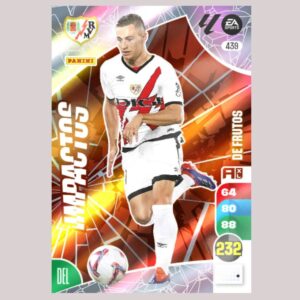 DE FRUTOS - IMPACTOS - Rayo Vallecano - Nº439 - Adrenalyn XL 24/25 - Panini