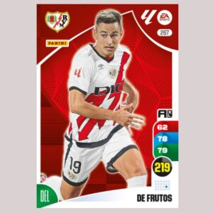 DE FRUTOS - Rayo Vallecano - Nº267 - Adrenalyn XL 24/25 - Panini