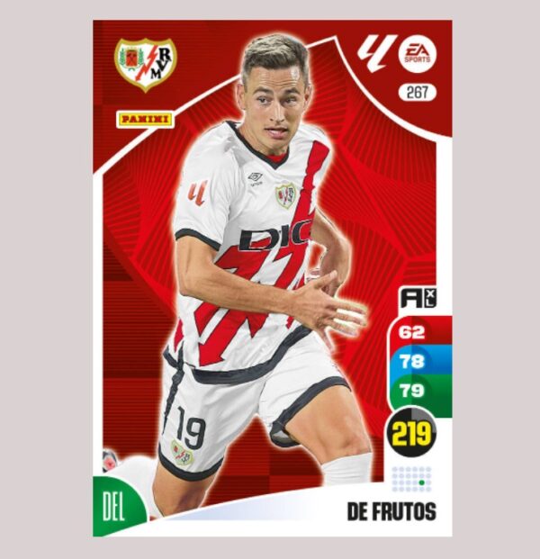 DE FRUTOS - Rayo Vallecano - Nº267 - Adrenalyn XL 24/25 - Panini