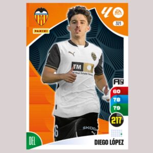DIEGO LÓPEZ - Valencia CF - Nº321 - Adrenalyn XL 24/25 - Panini