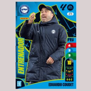 EDUARDO COUDET - ENTRENADOR - Deportivo Alavés - Nº479 - Adrenalyn XL 24/25 - Panini