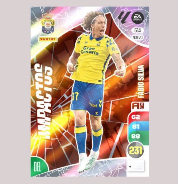 FÁBIO SILVA - IMPACTOS - UD Las Palmas - Nº514 - Adrenalyn XL 24/25 - Panini