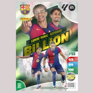 FC BARCELONA - BILLION - Lamine Yamal / Raphinha - Adrenalyn XL 24/25 - Panini