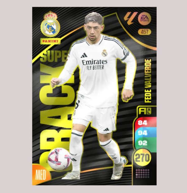 FEDE VALVERDE - SUPER CRACK - Real Madrid - Nº457 - Adrenalyn XL 24/25 - Panini