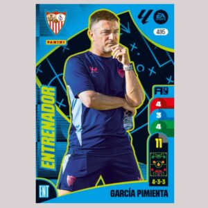 GARCÍA PIMIENTA - ENTRENADOR - Sevilla FC - Nº495 - Adrenalyn XL 24/25 - Panini
