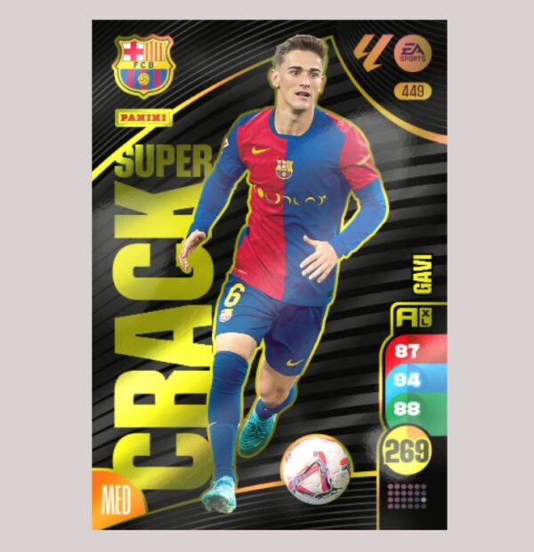 GAVI - SUPER CRACK - FC Barcelona - Nº449 - Adrenalyn XL 24/25 - Panini