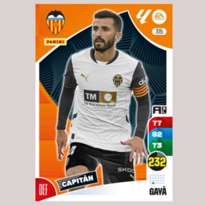 GAYÀ - Valencia CF - Nº315 - Adrenalyn XL 24/25 - Panini