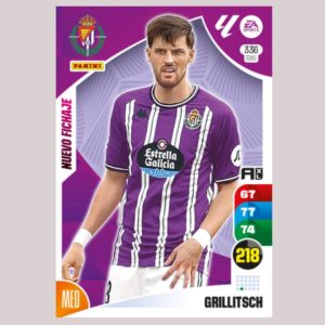 GRILLITSCH - Real Valladolid CF - Nº336 BIS - Adrenalyn XL 24/25 - Panini