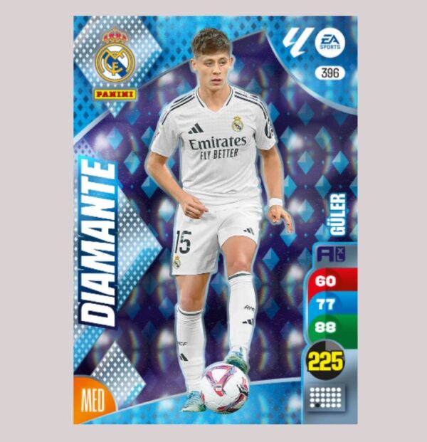 GÜLER - DIAMANTE - Real Madrid - Nº396 - Adrenalyn XL 24/25 - Panini