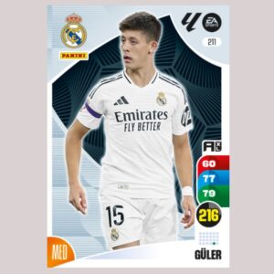GÜLER - Real Madrid - Nº211 - Adrenalyn XL 24 25 - Panini