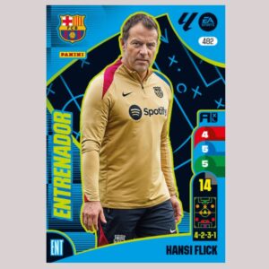 HANSI FLICK - ENTRENADOR - FC Barcelona - Nº482 - Adrenalyn XL 24/25 - Panini