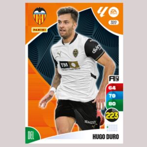 HUGO DURO - Valencia CF - Nº322 - Adrenalyn XL 24/25 - Panini