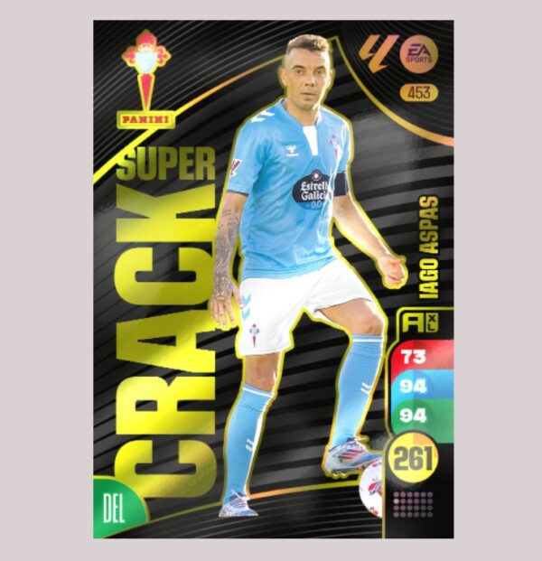 IAGO ASPAS - SUPER CRACK - RC Celta - Nº453 - Adrenalyn XL 24/25 - Panini