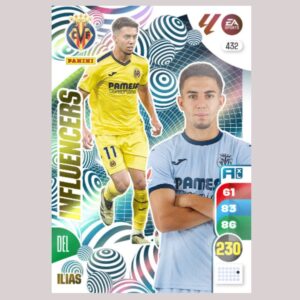 ILIAS - INFLUENCERS - Villarreal CF - Nº432 - Adrenalyn XL 24/25 - Panini