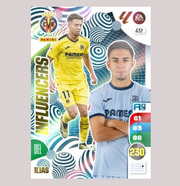 ILIAS - INFLUENCERS - Villarreal CF - Nº432 - Adrenalyn XL 24/25 - Panini