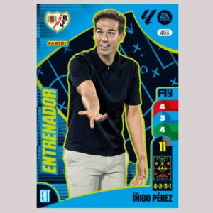 ÍÑIGO PÉREZ - ENTRENADOR - Rayo Vallecano - Nº493 - Adrenalyn XL 24/25 - Panini