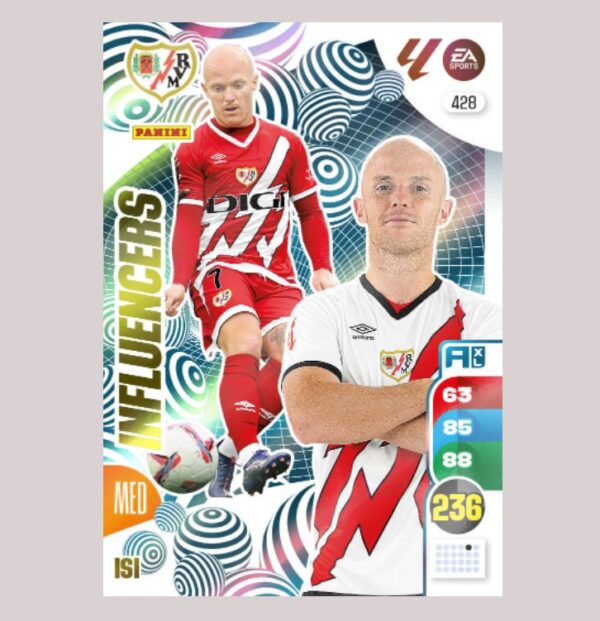 ISI - INFLUENCERS - Rayo Vallecano - Nº428 - Adrenalyn XL 24/25 - Panini