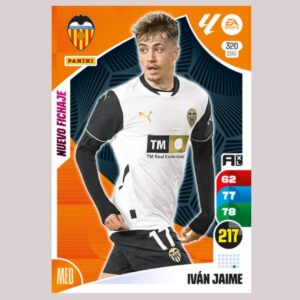IVÁN JAIME - Valencia CF - Nº320 BIS - Adrenalyn XL 24/25 - Panini