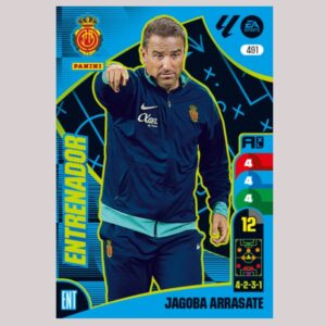JAGOBA ARRASATE - ENTRENADOR - RCD Mallorca - Nº491 - Adrenalyn XL 24/25 - Panini