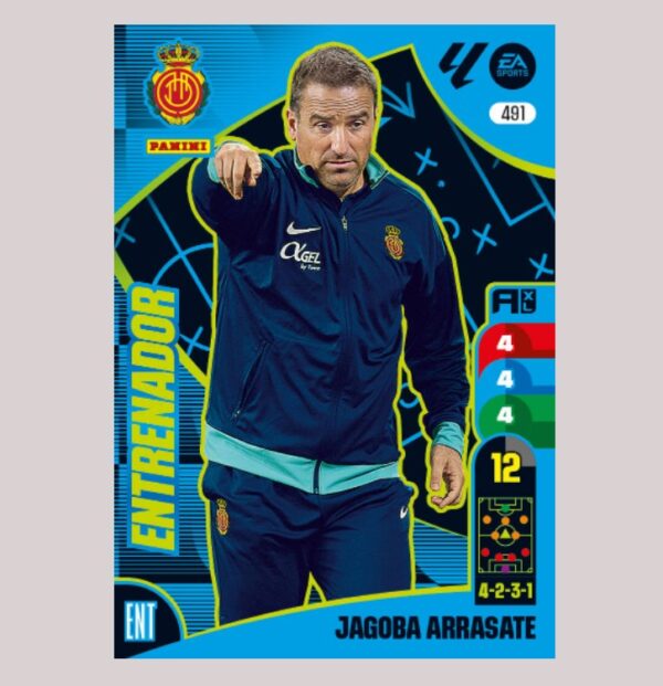 JAGOBA ARRASATE - ENTRENADOR - RCD Mallorca - Nº491 - Adrenalyn XL 24/25 - Panini